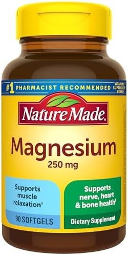 Nature Made Magnesium 250 mg Softgels, 90 Softgels
