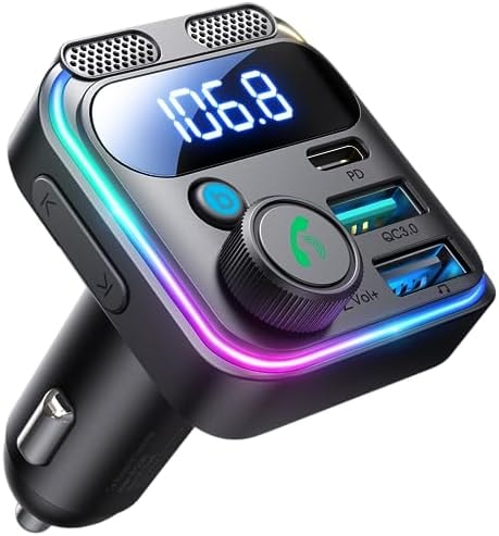 JOYROOM 81W Bluetooth 6.0 Car Adapter Wireless FM Radio Transmitter
