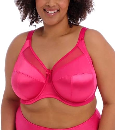 GODDESS Women's Keira Underwire Banded Bra Hot Pink