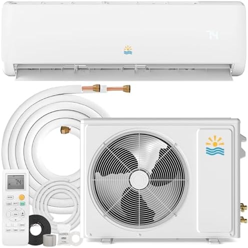 EXNOS 12000 BTU Mini Split AC & Heating System, Heat Pump, 19 SEER2, 115V