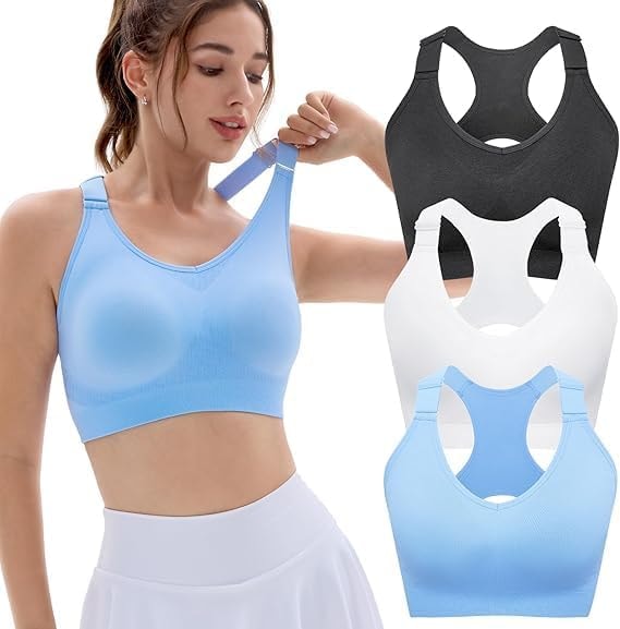 FITTIN Adjustable Sports Bra for Women: High Support for Workout Gym