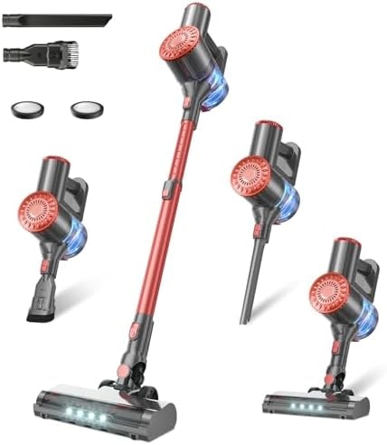 Tipdiy Cordless Vacuum Cleaner with 45KPA 45Mins for Hard Floor & Carpet