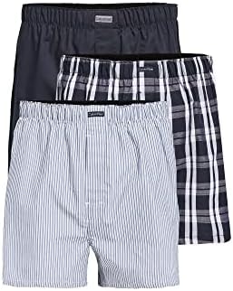 Calvin Klein Men's Cotton Classics 3-Pack Woven Boxer