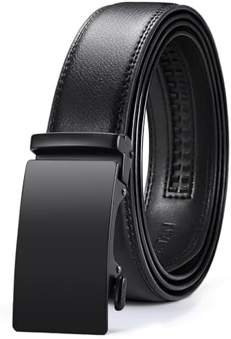 VATAN Men's Belt Leather Ratchet Belt for Men Dress Casual Every Day