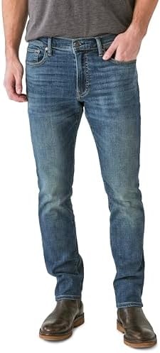 Lucky Brand 410 Athletic Straight Fit Coolmax Stretch Jeans in Mcarthur Mcarthur 32 30