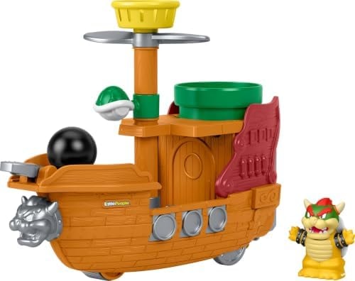 Fisher-Price Little People My Mario Bowser’s Airship Toy