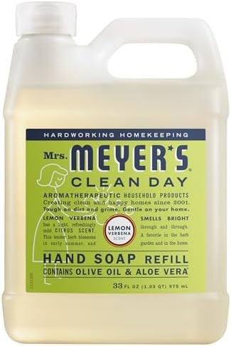 Mrs. Meyer's Clean Day, Hand Soap Refill, Lemon Verbena Scent, 33 Fl Oz