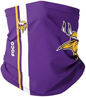 FOCO Minnesota Vikings NFL On-Field Sideline Logo Gaiter Scarf - Adult