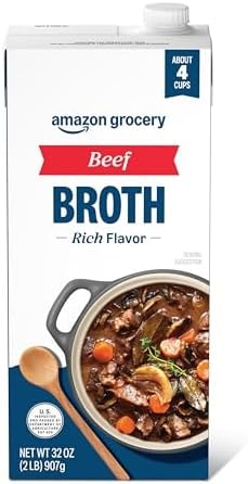 Amazon Grocery, Beef Broth, 32 Oz