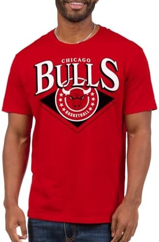 Junk Food NBA - Chicago Bulls Court Classic Adult SS T-Shirt Red