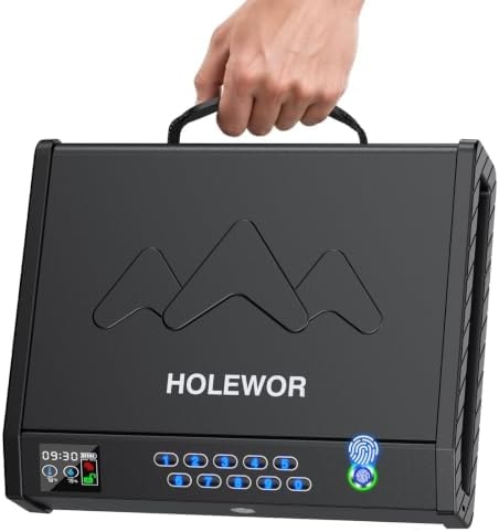 Handheld Portable Biometric Gun Safe for Handgun 3 Ways of Access