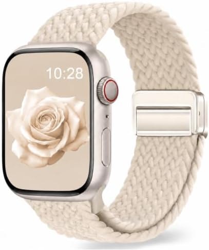 EVIE BAND Sport Braided Stretchy Nylon Band for Apple Watch Bands Women