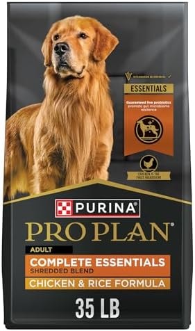 Purina Pro Plan Complete Essentials Chicken & Rice Dry Dog Food, 35 lb Bag