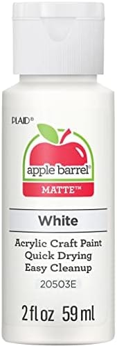 Apple Barrel Acrylic Paint in Assorted Colors (2 Ounce), 20503 White