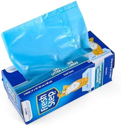 Fresh Step Drawstring Cat Litter Box Liners, Scented, 3 ft x 19 in, 7 Count