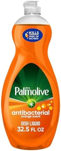 Palmolive Ultra Concentrated Antibacterial Liquid Dish Soap, Orange Scent, 32.5 Fluid Ounce