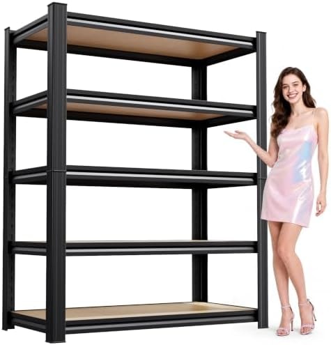 Garage Shelving 5 Tier Storage Shelves Adjustable Shelf 71"Hx31.5"Wx13.8"D