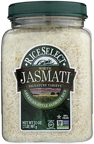 RiceSelect Jasmati White American-Style Jasmine Rice, Gluten Free, Non GMO, 32 Ounces (Pack Of 4)