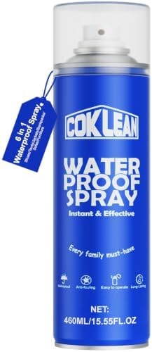 Coklean Shoe Waterproof Spray, Rain&Stain Nano Repellent for Suede,15.55 OZ