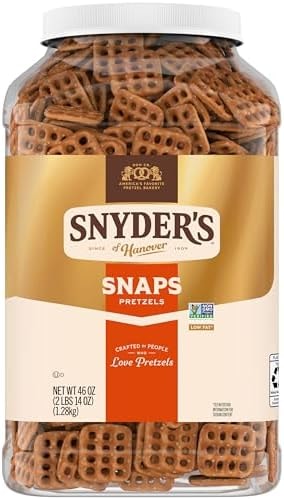 Snyder's of Hanover Pretzel Snaps, 46 Oz Canister