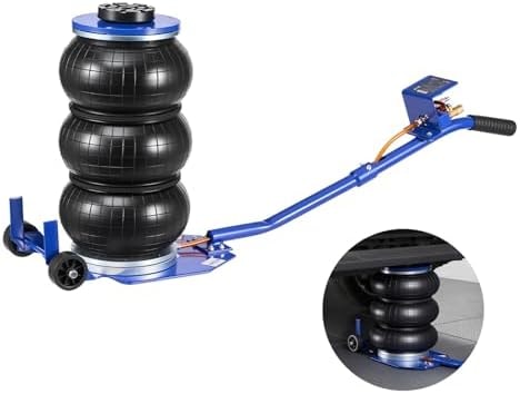 VEVOR Air Jack, 3 Ton/6613 lbs Triple Bag Air Jack, Airbag with Six Steel Pipes, Lift Up to 17.7 inch/450 mm, 1-6 s Fast Lifting Pneumatic with Long Handle & Rubber Pad for Cars, SUVs, Pickup Trucks