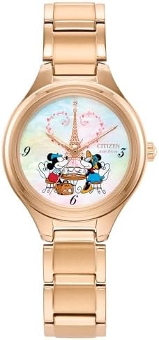 CITIZEN Ladies' Eco-Drive Mickey & Minnie 29.2mm Stainless Steel FE2103-52D