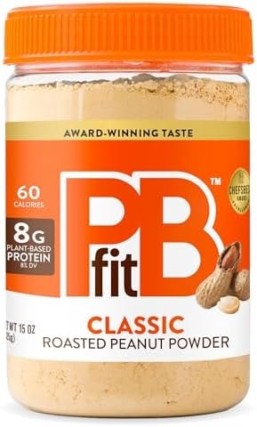 PBfit Classic Peanut Butter Powder 15 Oz, Peanut Spread with 8g Protein