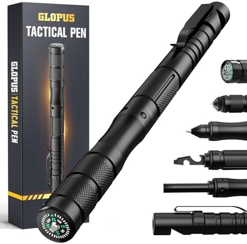 9-in-1 Tactical Pen, Men Gifts for Him Dad Husband for Birthday Graduation