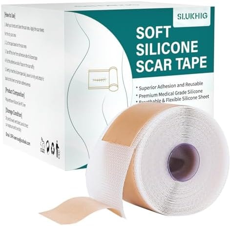 Silicone Scar Sheets (1.6"x 158" Roll-4M), Medical Grade Silicone Scar Tape