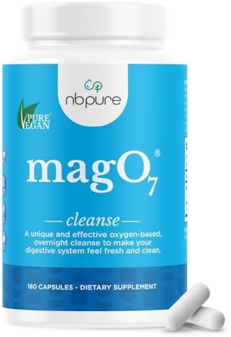 nbpure MagO7 Natural Colon Cleanse & Detox (180 Capsules)