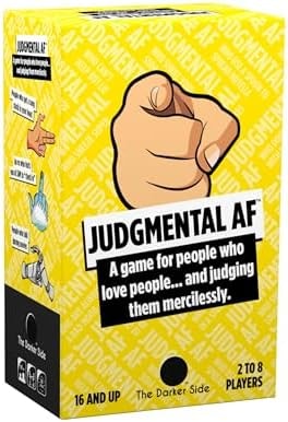 Judgemental AF Adult Party Game, Funny Social Deduction & Guessing Game, Read Your Friends, Judge People, for Game Nights, Parties, Ages 16+, for 2-8 Players by The Darker Side