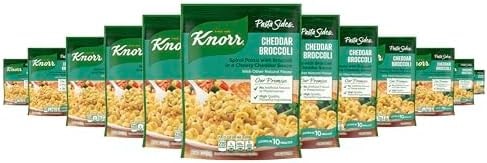 Knorr Pasta Sides 12 count Cheddar Broccoli for delicious, rich meal starter, pasta side or one skillet meal 7 minute preparation easy pasta dishes 4.3 oz