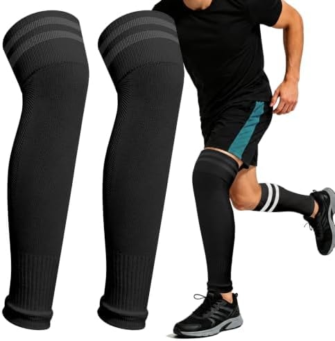 Aegend Soccer Leg Sleeves for Grip Socks, Compression Shin Guard Sleeves