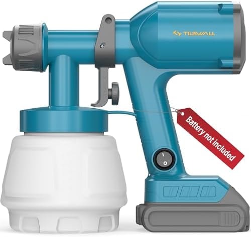 Tilswall Cordless Paint Sprayer Dreamer400 Compatible for Dewalt 18V 20V