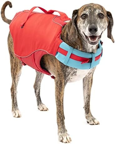 Kurgo Surf n' Turf Life Jacket, Chili Red, Extra Large