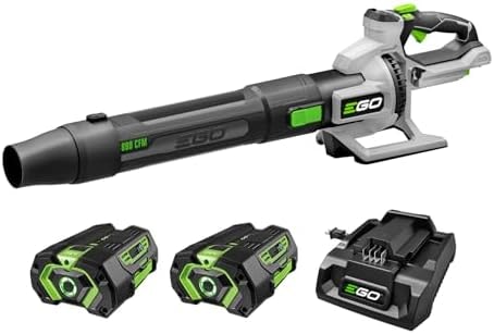 EGO Power+ Cordless Electric Leaf Blower, 880 CFM, Two Batteries - LB8803-2
