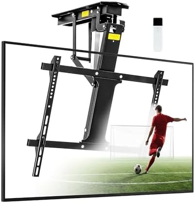 TOPSKY Motorized Ceiling TV Mount, 32–70 in TVs, 88 lb Capacity