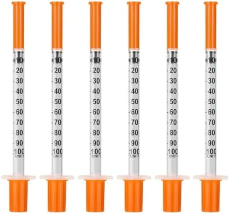 1ml 31G 5/16"(8mm) Syringes, Individually Packaged, Box of 100
