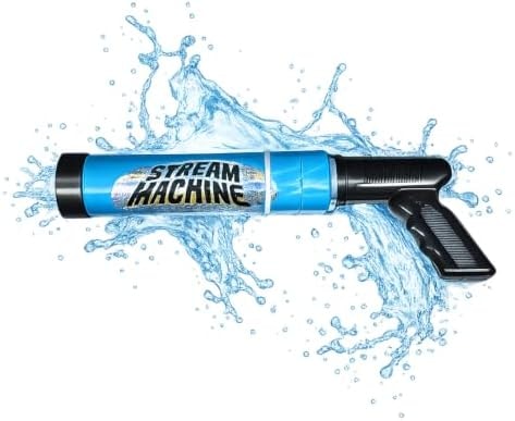 Stream Machine Water Gun Launcher - Single Barrel Water Blaster - Squirt Gun for Outdoor Games - Swimming Pool Toys (Colors Vary)