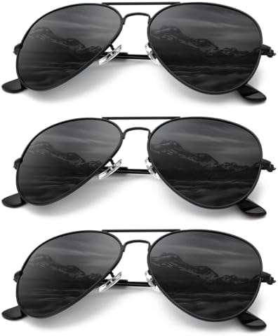 QALLY Aviator Sunglasses Polarized Sun-Glasses: Aviators Sunglasses for Men Women with UV Protection for Driving