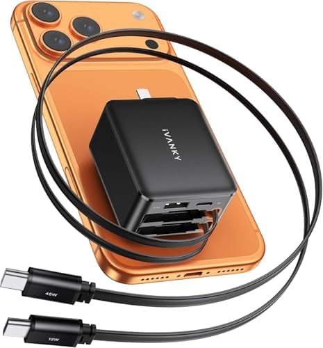 iVANKY Smallest 4-in-1 Retractable GaN Charger for Multiple Devices