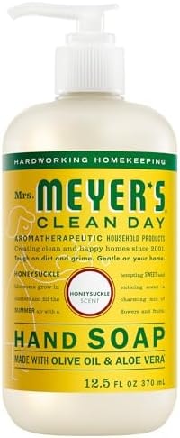 MRS. MEYER'S CLEAN DAY Hand Soap, Honeysuckle Scent, 12.5 Fl Oz Bottle