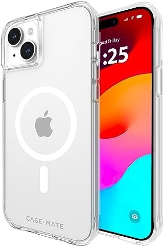 Case-Mate Tough iPhone 15 Plus Case - Clear [12ft Drop Protection] [Compatible with MagSafe] Magnetic Phone Cover for iPhone 15 Plus 6.7", Shockproof Cover with Anti Yellowing, Anti Scratch Technology