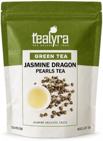 Tealyra | Imperial Jasmine Dragon Pearls Green Tea, 113g (4 oz)