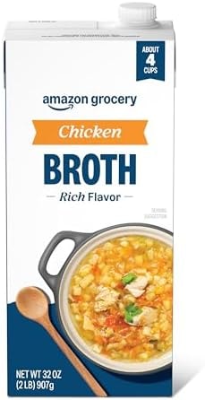Amazon Grocery, Chicken Broth, 32 Oz