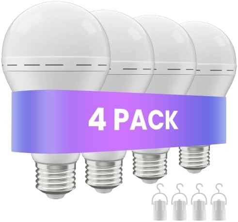 LHZHENG Rechargeable Emergency Light Bulbs, Battery Powered LED Light Bulb