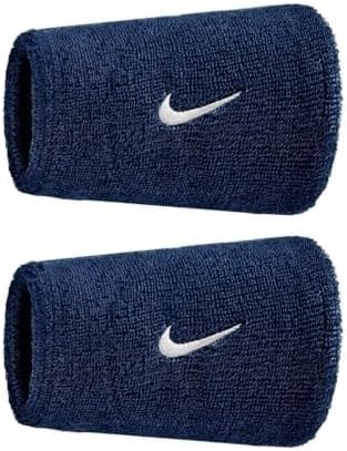 Nike Unisex Adult Swoosh Classic Doublewide Wristband 2pk