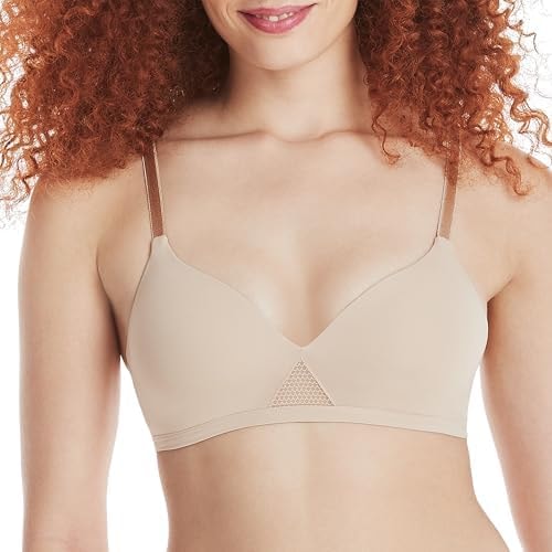 Hanes womens Oh So Light Foam Comfortflex Fit Wirefree Mhg521 Bra, Nude, Medium US