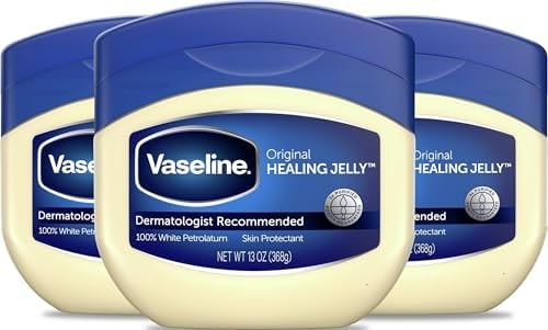 Vaseline Original Petroleum Healing Jelly for Dry Cracked Skin 13oz 3ct