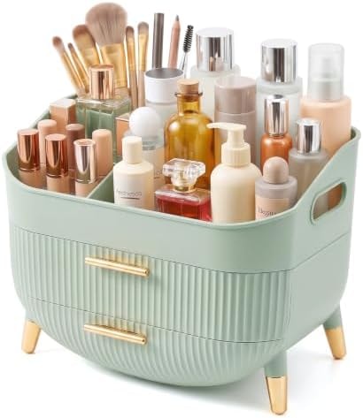 Makeup Organizer Countertop, Skincare Organizer with Drawers for Vanity